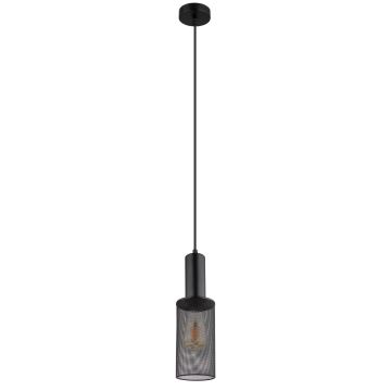 Globo - Lampadario a sospensione con filo 1xE27/60W/230V nero