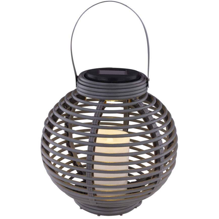 Lanterna solare a LED in rattan