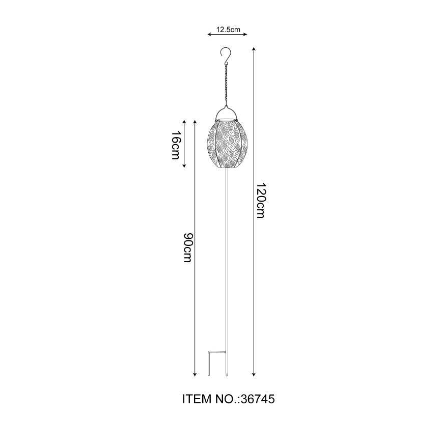 Globo - Lampada LED solare 3in1 LED/0,06W/3,2V 3000K IP44