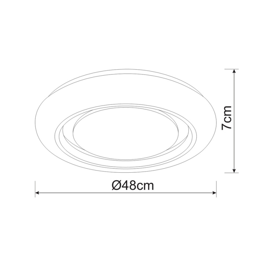 Globo - Plafoniera LED dimmerabile LED/28W/230V + telecomando