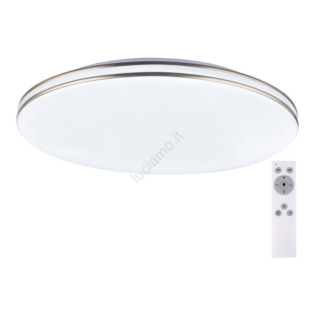 Lampada Led Con Telecomando.Globo 48388 48 Lampada Da Soffitto Led Con Telecomando Pierre 1xled 48w 230v Luciamo