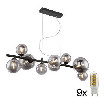 Globo - Lampadario LED a sospensione con filo 9xG9/3W/230V