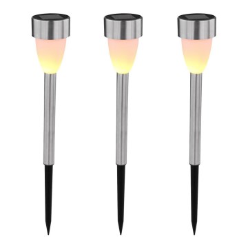 Globo - SET 3x Lampada solare 3xLED/0,06W/1,2V IP44