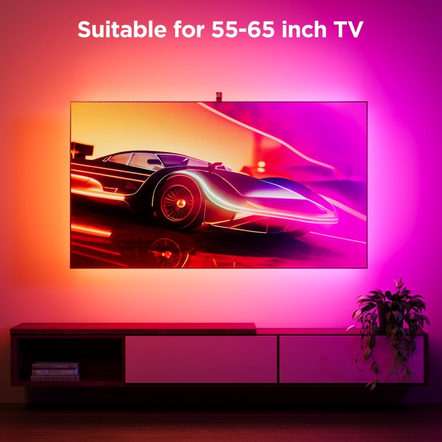 Govee - Backlight 3S Netflix TV 55-65" SMART LED retroilluminazione RGBICW Wi-Fi + telecomando