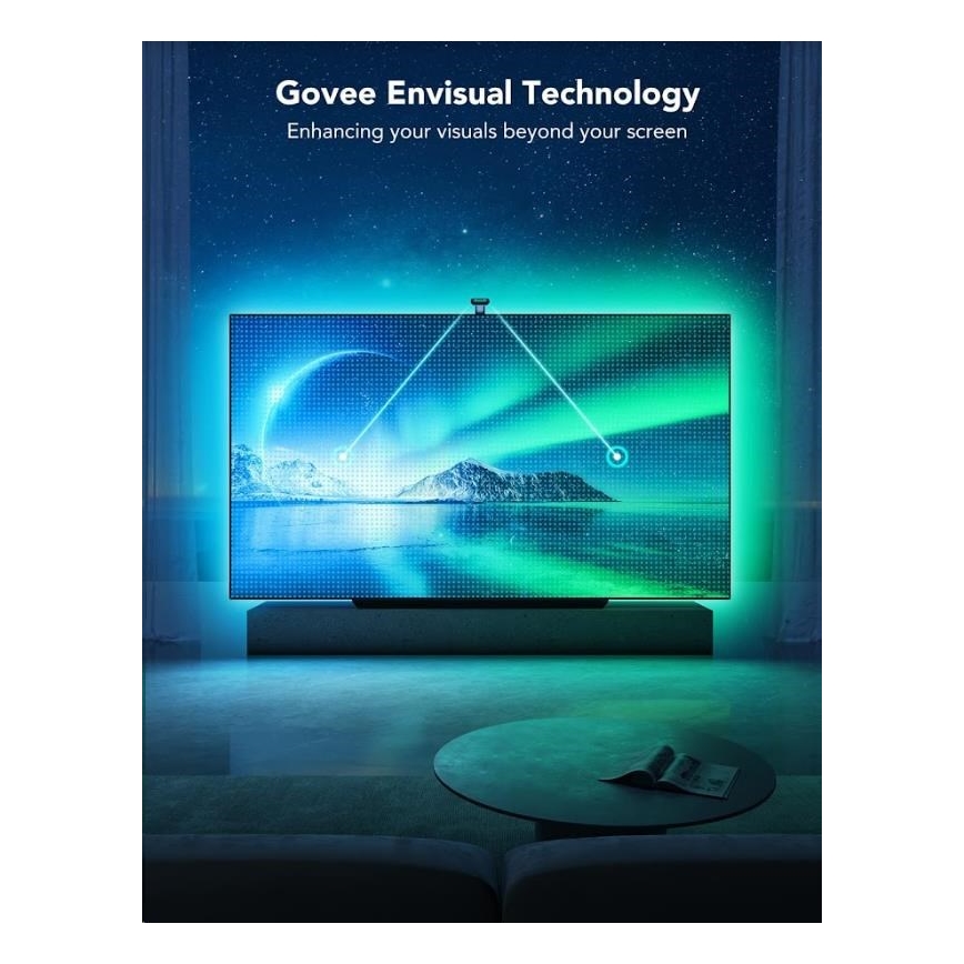 Govee - DreamView T2 DUAL TV 55-65" SMART LED retroilluminazione RGBIC Wi-Fi + telecomando