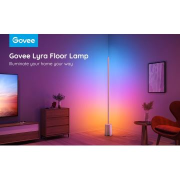 Govee - Lampada da terra dimmerabile a LED Lyra Smart RGBICWW 2200-6500K Wi-Fi + telecomando