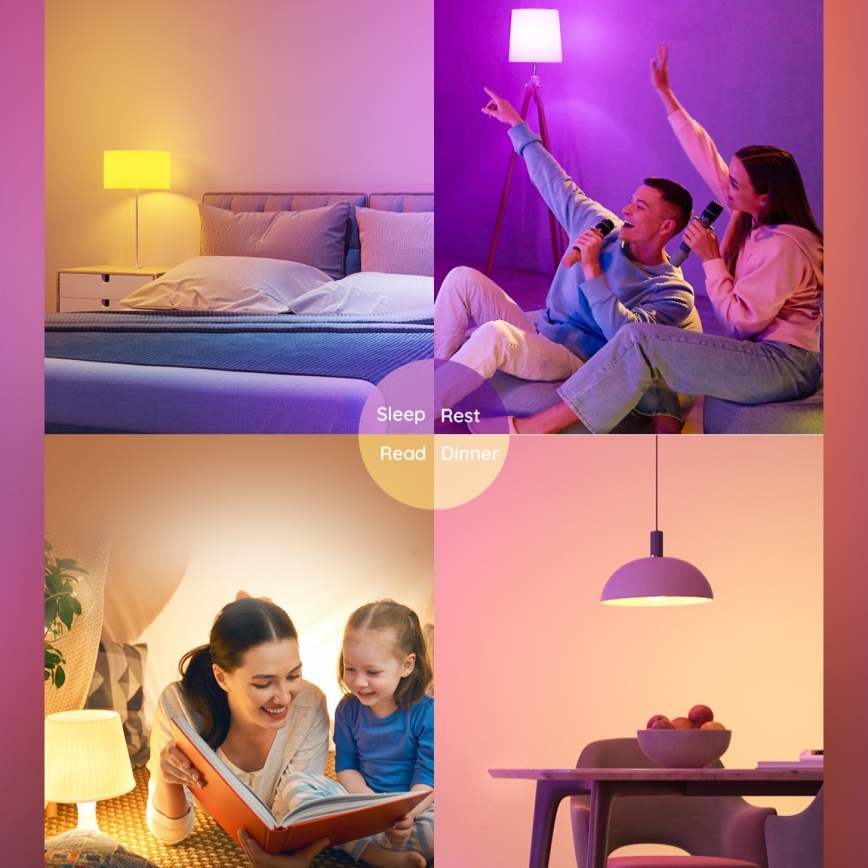 Govee - LED RGBWW Lampadina Smart E27/12W/230V 2700-6500K Wi-Fi