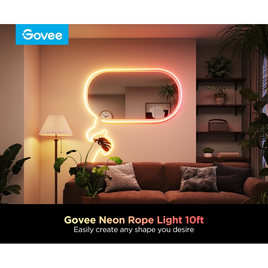 Govee - Neon 2 MATTER pieghevole Striscia LED 3m RGBIC Wi-Fi IP67