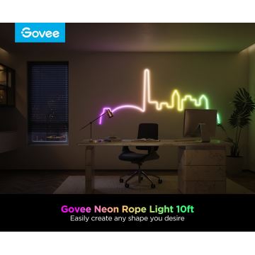 Govee - Neon 2 MATTER pieghevole Striscia LED 3m RGBIC Wi-Fi IP67