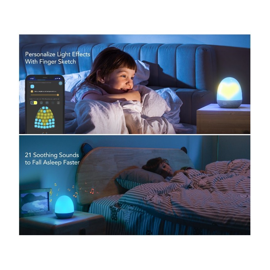 Govee - RGBIC Night Smart Luce LED con altoparlante Wi-Fi