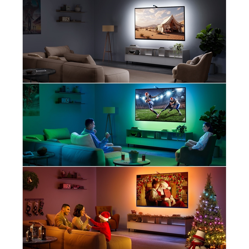 Govee - TV Backlight 3 Lite TV 55-65" SMART LED retroilluminazione RGBICW Wi-Fi IP67 + telecomando