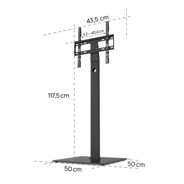 Hama - Supporto da terra per TV 32-65" nero