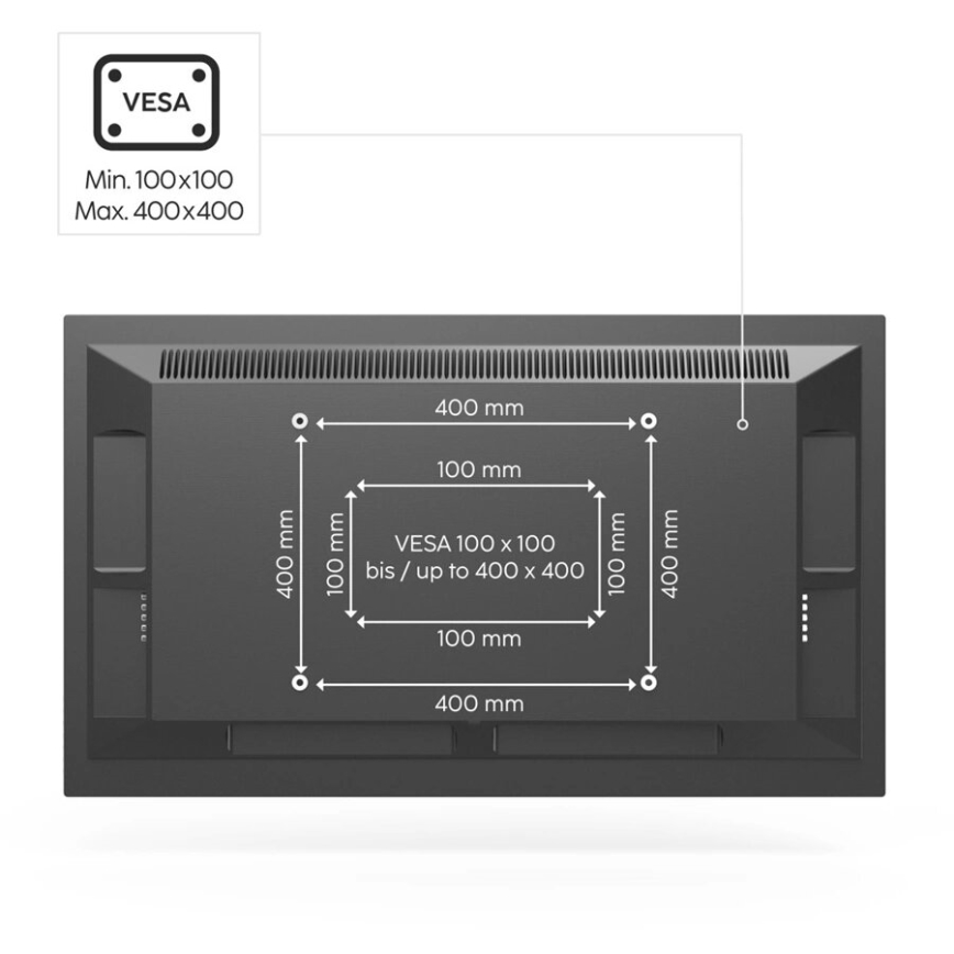 Hama - Supporto da terra per TV 32-65" nero