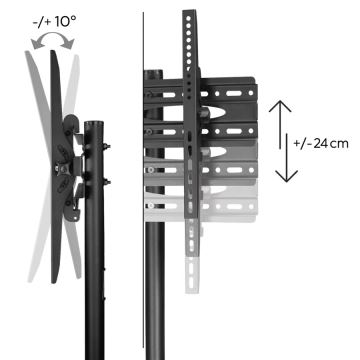 Hama - Supporto mobile da pavimento per TV 32-75" nero