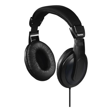 Hama - Wired headphones con 6m cavo nero