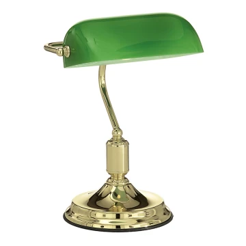 Ideal Lux - Lampada da tavolo 1xE27/60W/230V ottone