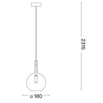 Ideal Lux - Lampadario LED a sospensione con filo EMPIRE 1xG9/3W/230V