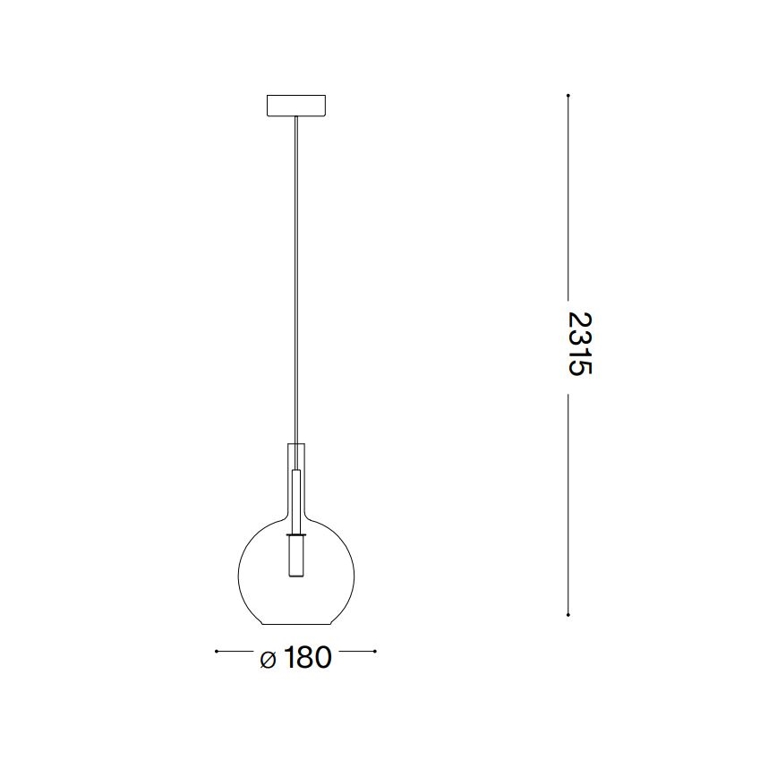 Ideal Lux - Lampadario LED a sospensione con filo EMPIRE 1xG9/3W/230V