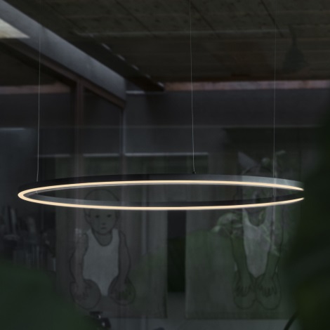 Ideal Lux - Lampadario LED a sospensione con filo ORACLE LED/89W/230V diametro 150 cm nero