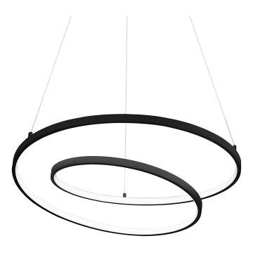 Ideal Lux - Lampadario LED a sospensione con filo OZ LED/48W/230V diametro 60 cm nero