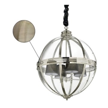 Ideal Lux - Lampadario su filo WORLD 4xE14/40W/230V