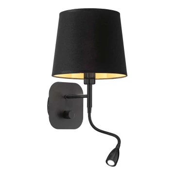 Ideal Lux - LED Lampada flessibile da muro NORDIK 1xE14/40W + LED/1,5W/230V
