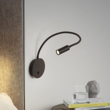 Ideal Lux - LED Lampada flessibile piccola FOCUS LED/3,5W/230V CRI 90 nera