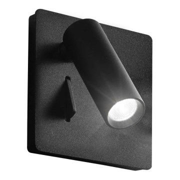 Ideal Lux - Luce Spot da parete a LED LITE LED/3W/230V nero