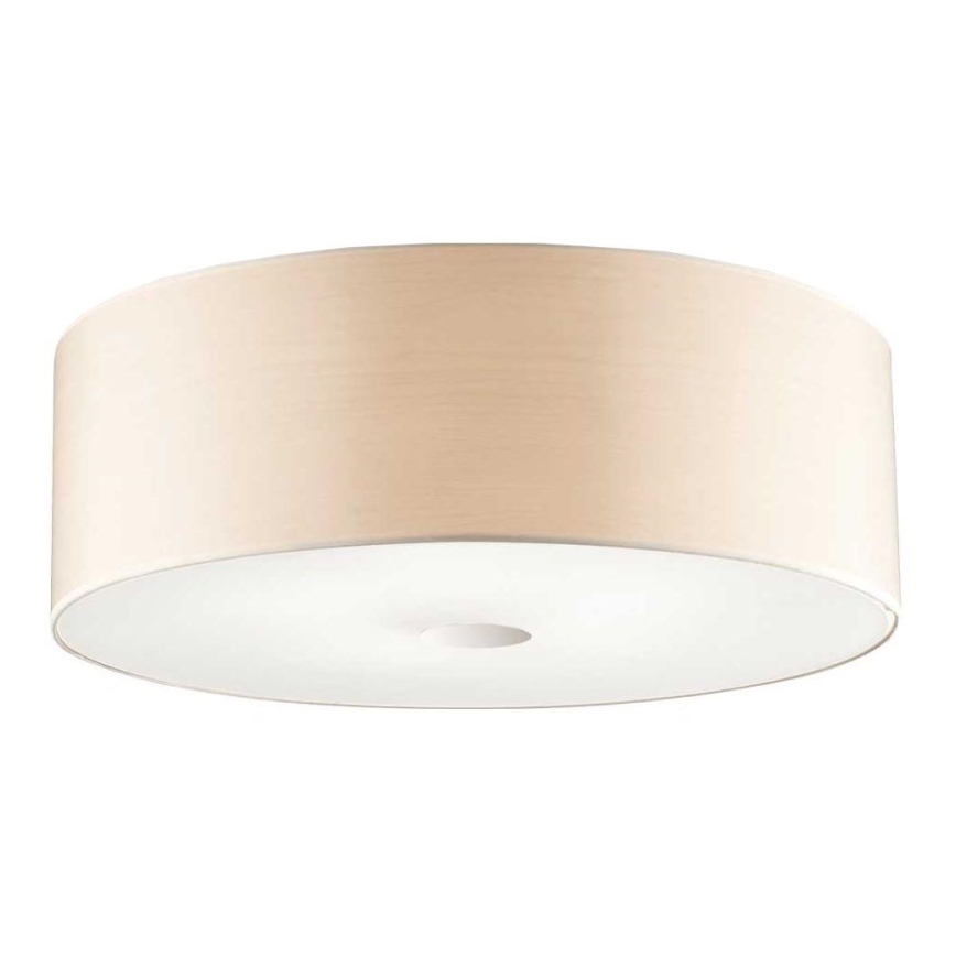 Ideal Lux - Plafoniera WOODY 4xE27/60W/230V diametro 50 cm beige