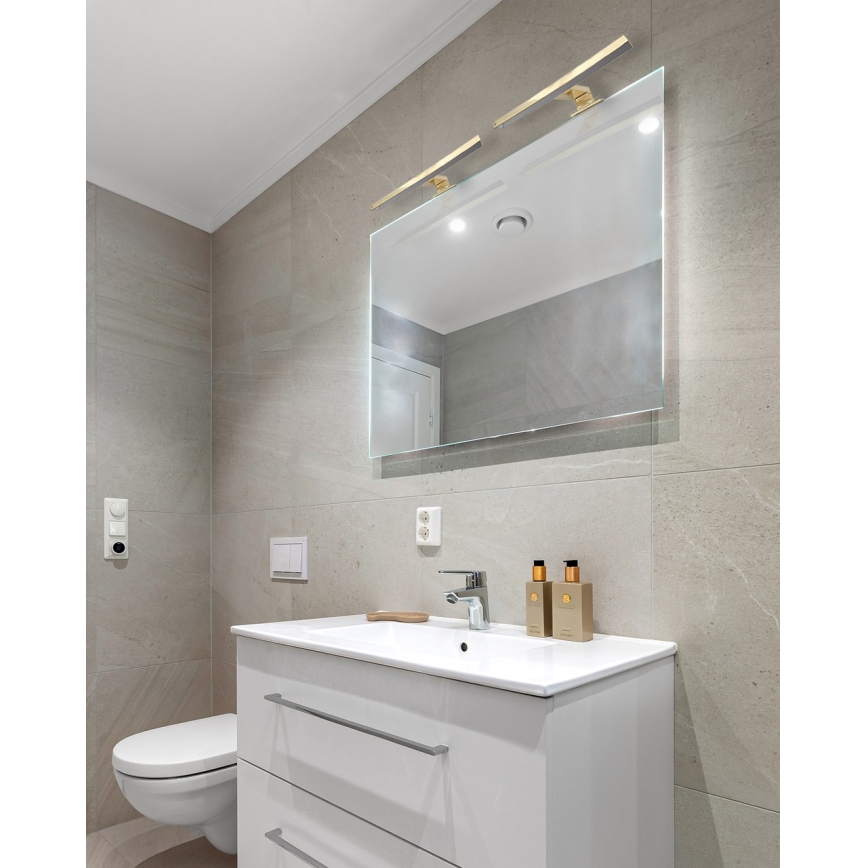 Illuminazione a LED per specchi da bagno LED/5W/230V 4000K 30 cm IP44 oro