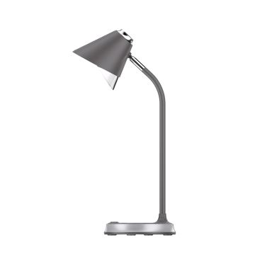 Lampada da tavolo LED dimmerabile con ricarica wireless	 FINCH LED/9W/12/230V grigio/cromo