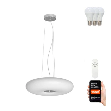 Immax NEO 07059L - LED RGBW Lampadario dimmerabile a sospensione con filo FUENTE 3xE27/8,5W/100-240V 40 cm + telecomando Tuya