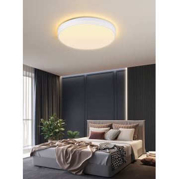 Immax NEO 07149-W51 - Plafoniera LED dimmerabile NEO LITE AREAS LED/48W/230V Tuya Wi-Fi bianco + telecomando