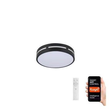 Immax NEO 07152-B30 - Plafoniera LED dimmerabile NEO LITE PERFECTO LED/24W/230V Wi-Fi Tuya nero + telecomando