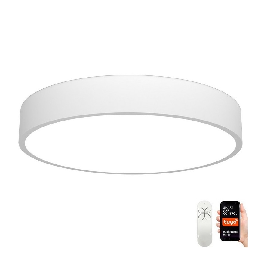 Immax NEO 07207L-Plafoniera LED dimmerabile RONDATE 65W/230V 3000-6000K Tuya bianco + telecomando