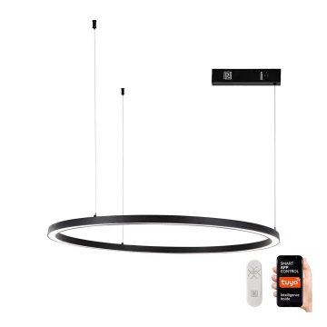 Immax NEO 07215L - Lampadario a sospensione con filo LED dimmerabile FINO LED/60W/230V 80 cm nero Tuya + telecomando