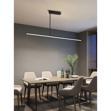 Immax NEO 07235L - Lampadario a sospensione con supporto rigido LED dimmerabile NEO LITE ASTA LED/28W/230V Wi-Fi Tuya 2700-6500K + telecomando