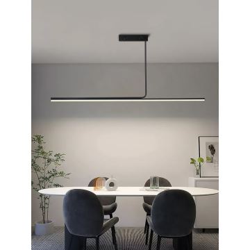 Immax NEO 07235L - Lampadario a sospensione con supporto rigido LED dimmerabile NEO LITE ASTA LED/28W/230V Wi-Fi Tuya 2700-6500K + telecomando