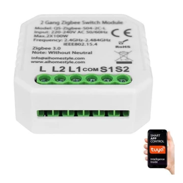 Immax NEO 07517L - Smart controller (L) V4 2 pulsanti Zigbee 3.0 Tuya