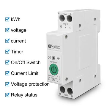 Immax NEO 07574L - Interruttore Smart Monofase 1-63A Wi-Fi Tuya