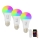 Immax NEO 07733CDO - SET 3x LED RGB+CCT Lampadina dimmerabile E27/11W/230V Wi-Fi Tuya + telecomando