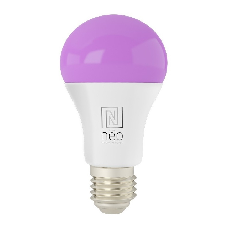 Immax NEO 07733L - LED RGB+CCT Lampadina dimmerabile NEO LITE E27/11W/230V 2700 - 6500K Wi-Fi Tuya