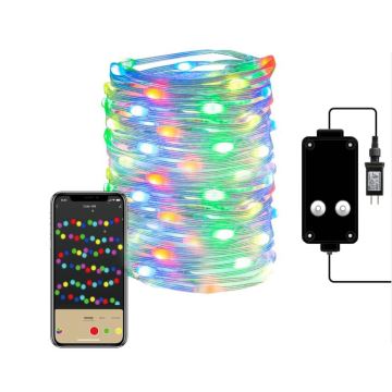 Immax NEO 07735L - Striscia di Natale LED RGB dimmerabile NEO LITE LED/7,2W/230V 10 m IP44 Wi-Fi Tuya