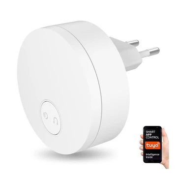 Immax NEO 07779L - Campanello wireless con spina integrata - unità interna 230V Wi-Fi Tuya bianco