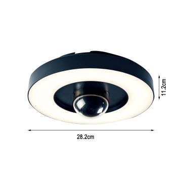 Immax NEO 07792L - LED Telecamera smart per esterni con luce RING 22W/230V IP44 Wi-Fi Tuya