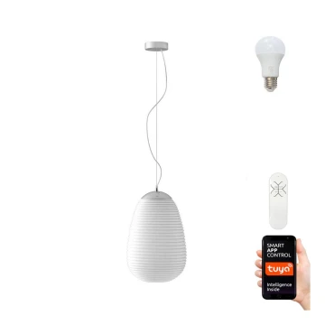 Immax NEO - Lampadario LED RGBW a sospensione con filo dimmerabile COCONO 1xE27/8,5W/100-240V 24 cm Tuya