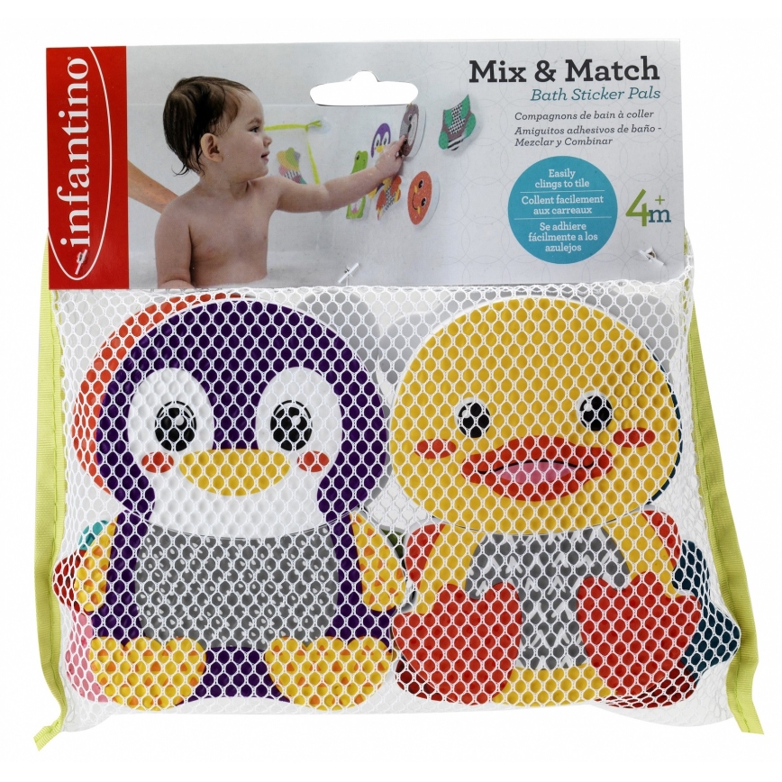 Infantino - Adesivi bagno schiuma MIX&MATCH