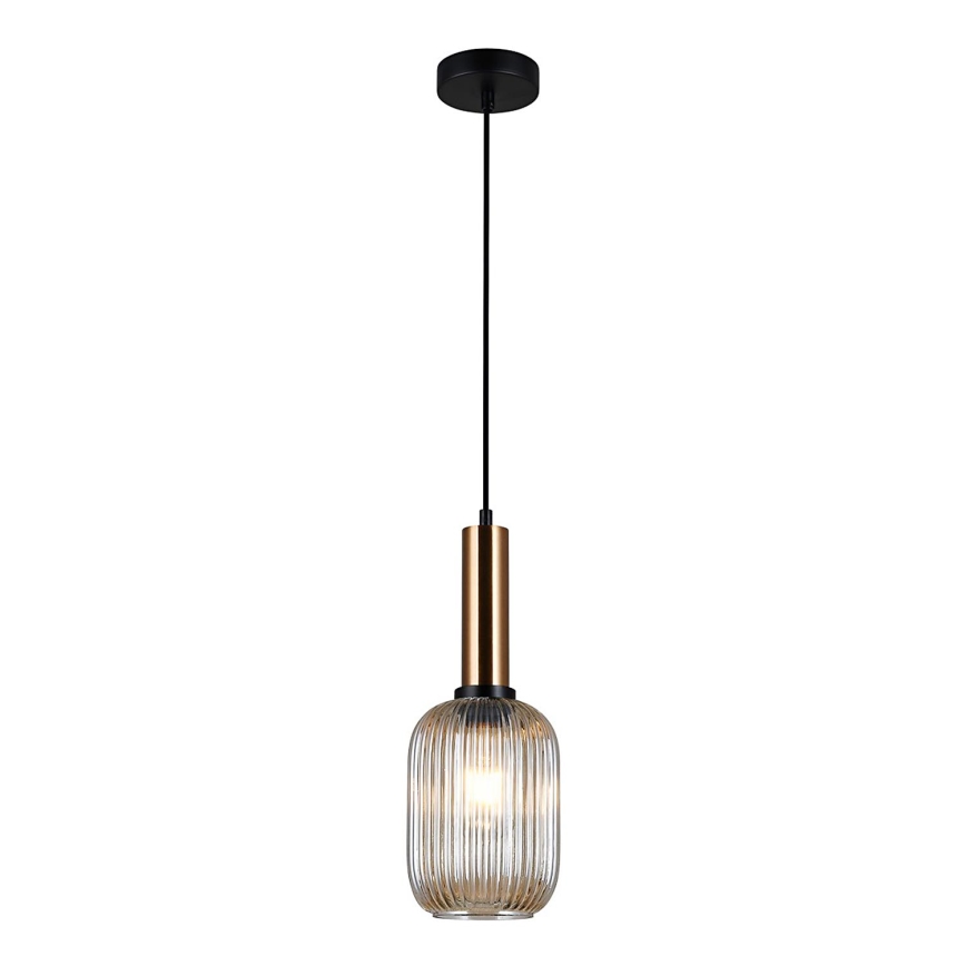 ITALUX - Lampadario a sospensione con filo ANTIOLA 1xE27/40W/230V diametro 15 cm bronzo