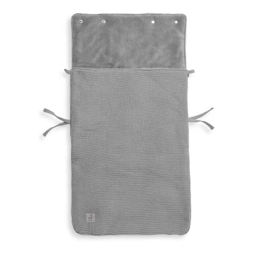 Jollein - Sacco auto in pile BASIC KNIT 42x82 cm Grigio Pietra