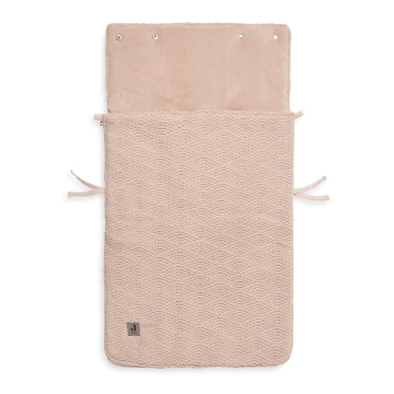 Jollein - Sacco per seggiolino auto in pile RIVER KNIT 42x82 cm Pale Pink